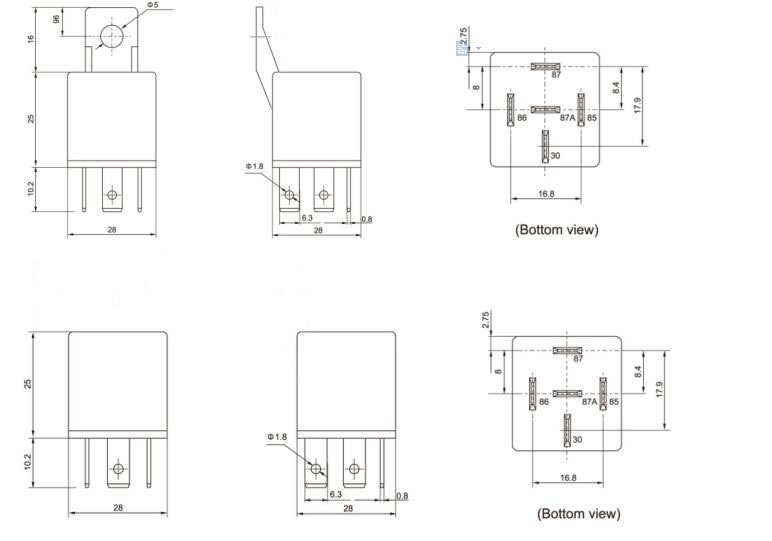 EXTERNAL DIMENSIONS